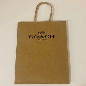 Coach Shopping Bag, 8” x 4.5” x 10”
